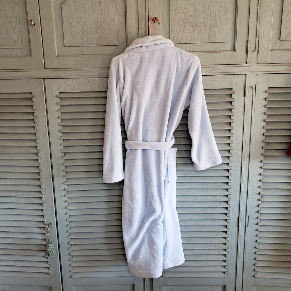 💙Adonna women's wrap long robe, size M, light blue, gently worn💙 - Picture 2 of 3